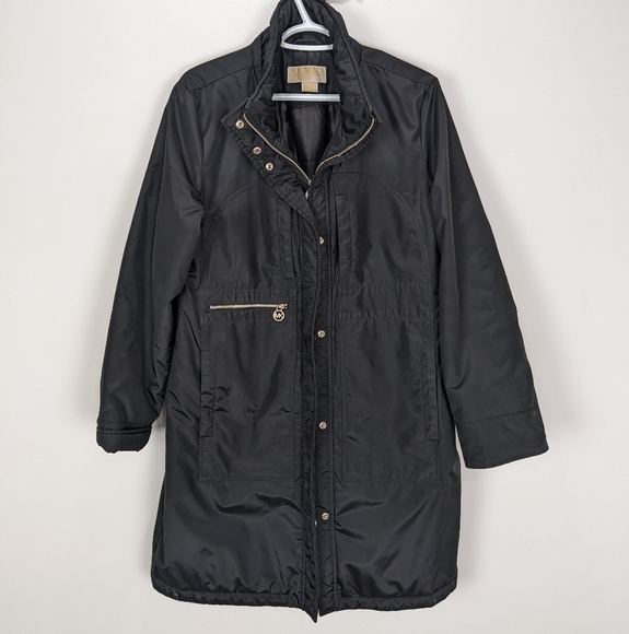 MICHAEL Michael Kors Jackets & Blazers - Michael Kors Black Puffer trench Windbreaker Jacket Size Large